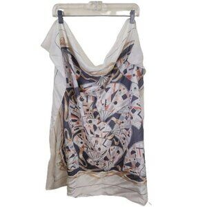 Karl Lagerfeld Vintage 100% Silk Scarf 32"x34"